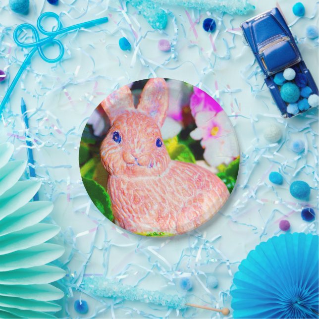 Plato De Papel Conejo de conejo de conejito kitschy (Fiesta)
