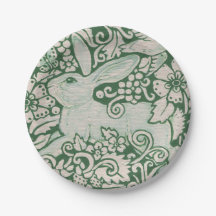 Conejo Green Woodland Bunny Hare Pintura Art