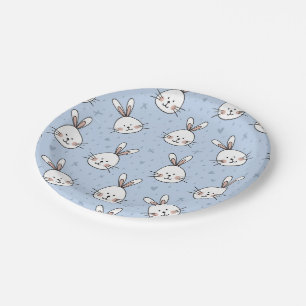 Plato De Papel Conejos