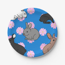 Plato De Papel Conejos de conejo