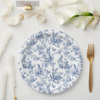 Conejos Sweet Blue Bunny Toile Francés