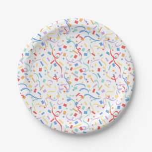 Plato De Papel Confetti Brights (Sorpresa)