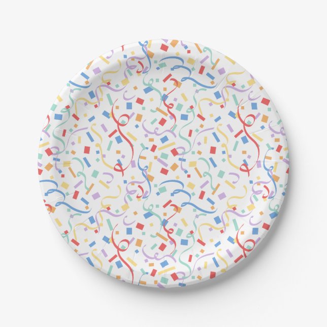 Plato De Papel Confetti Brights (Sorpresa) (Anverso)