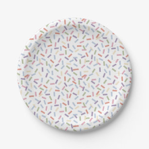 Plato De Papel Confetti Conteporario (Sprinkles)