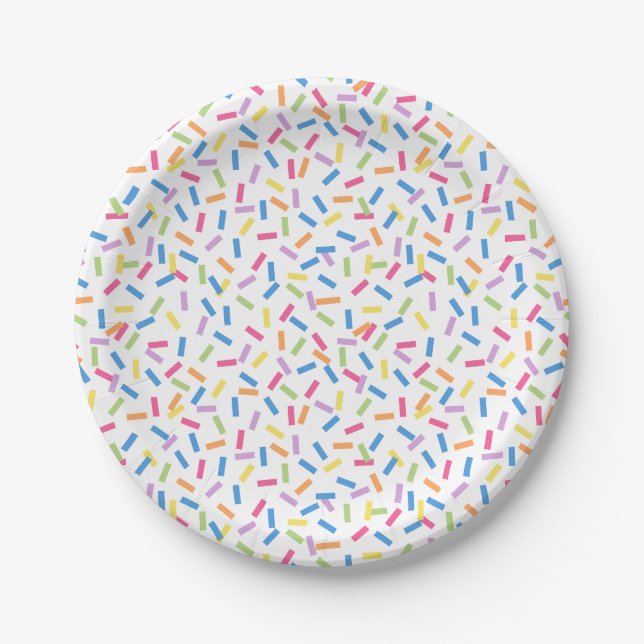 Plato De Papel Confetti Dazzle (Sprinkles) (Anverso)
