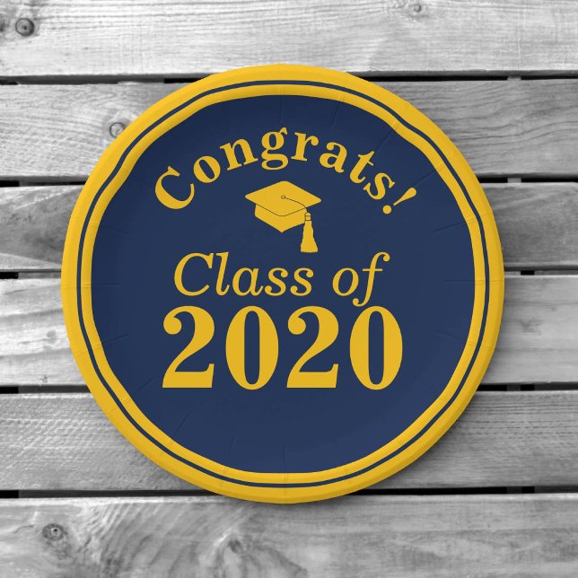 Plato De Papel Congrats Clase de Oro de la Armada 2024 (Subido por el creador)