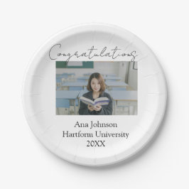 Plato De Papel Congratulations photo graduate name university yea