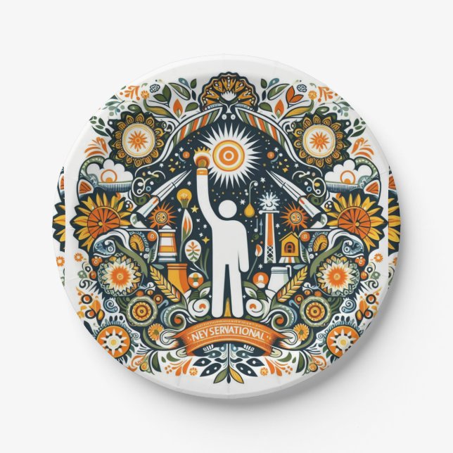 Plato De Papel conmemoración del Día Nacional de la Conservación  (Anverso)