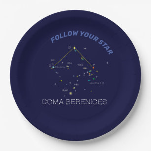 Plato De Papel Constelación del hemisferio norte Coma Berenices