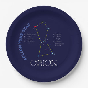 Plato De Papel Constelación del hemisferio norte Orion