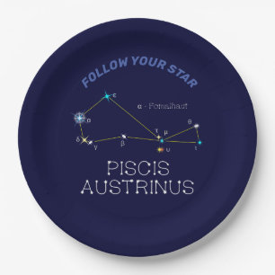 Plato De Papel Constelación del hemisferio sur Piscis Austrinus
