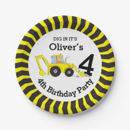 Plato De Papel Construcción de niños placa personalizada de cuart