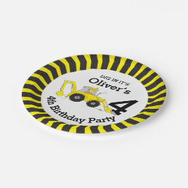 Plato De Papel Construcción de niños placa personalizada de cuart