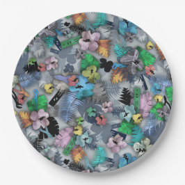 Plato De Papel Construcción de novedad Impresión hawaiana