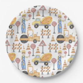 Plato De Papel Construction Theme Party