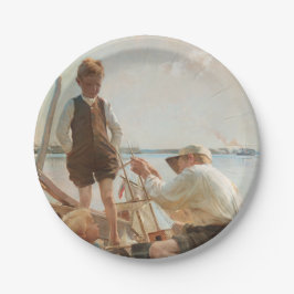 Plato De Papel Constructores náuticos (por Albert Edelfelt)