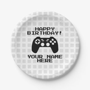 Plato De Papel Controlador de videojuegos personalizado de fiesta