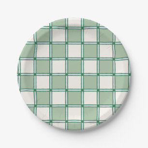 Plato De Papel Controles de pergaminos azules y verdes