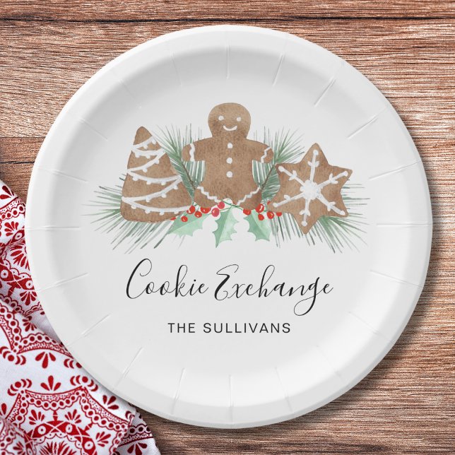 Plato De Papel Cookie Exchange (Subido por el creador)