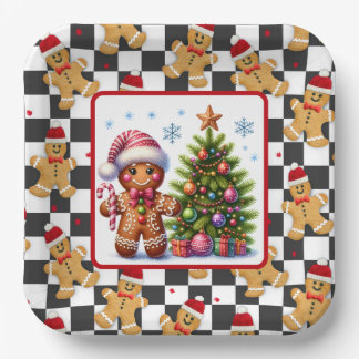 Plato De Papel Cookies de Gingerbread