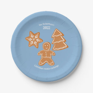 Plato De Papel Cookies de Gingerbread