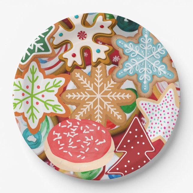 Plato De Papel Cookies de navidades (Anverso)