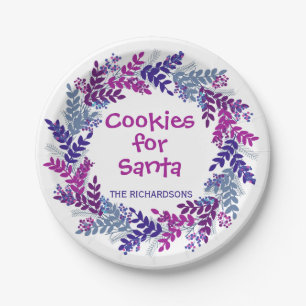 Plato De Papel Cookies para la guirnalda de Navidades de Santa Pú