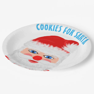 Plato De Papel Cookies para Santa