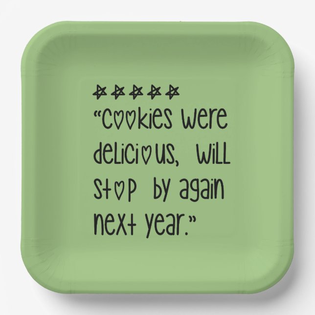 Plato De Papel Cookies were delicious (Anverso)