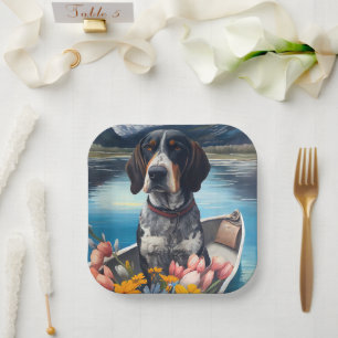Plato De Papel Coonhound de Bluetick en una remo: Una aventura pa