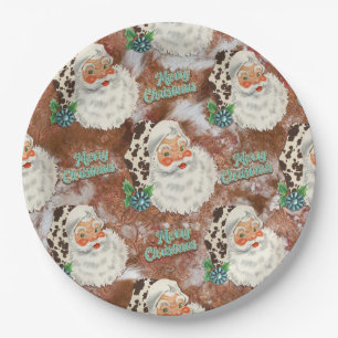 Plato De Papel Copas de papel para Navidad de Santa Merry