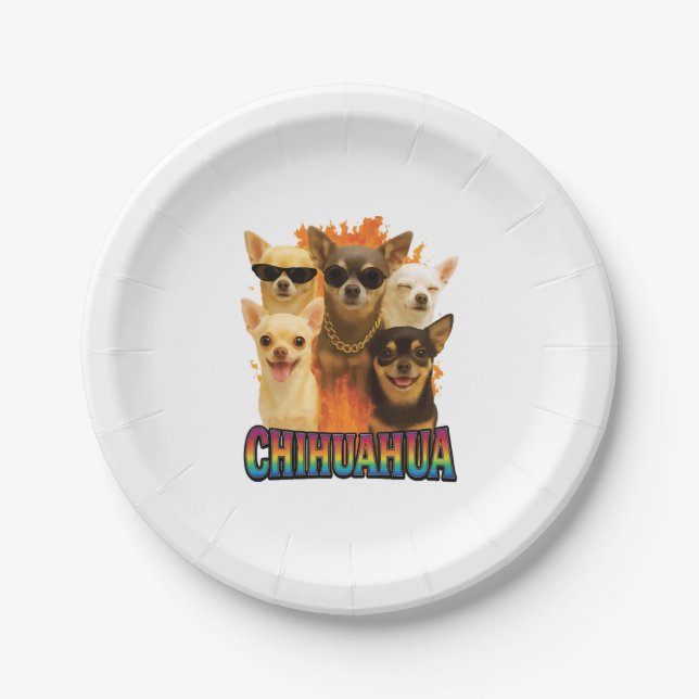 Plato De Papel Copia de Chihuahua (Anverso)