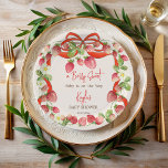 Plato De Papel Coqueta de arándano de fresa de coco de bebé ducha<br><div class="desc">Fresa dulce Berry ducha de bebé monogramo plancha de papel,  coqueta de lazo de verano jardín fresa con tema de mora de bebé ducha de papel impreso personalizadas placas de papel,  fresas y duchas de arco bebé placas de papel personalizadas berry dulce ducha de bebé decoración personalizada de mesa</div>