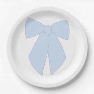 Plato De Papel Coqueta de barro azul