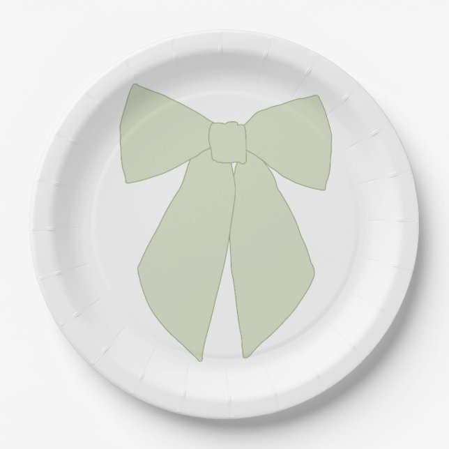 Plato De Papel Coqueta de barro verde (Anverso)