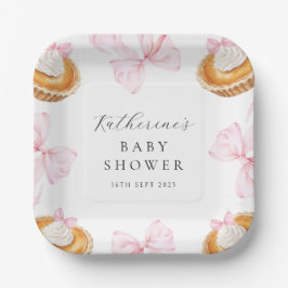 Plato De Papel Coquette Cutie Pie Baby Shower Paper Napkin