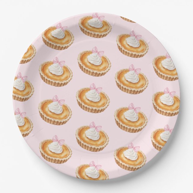Plato De Papel Coquette Cutie Pie Baby Shower Paper Napkin (Anverso)