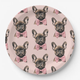 Plato De Papel Coquette Frenchie