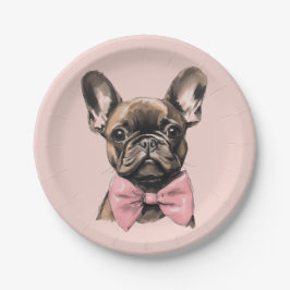 Plato De Papel Coquette Frenchie