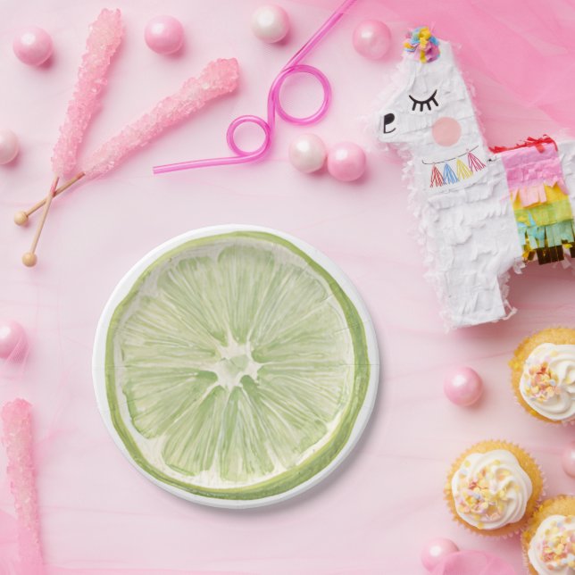 Plato De Papel Coquette Margarita Lime (Fiesta)