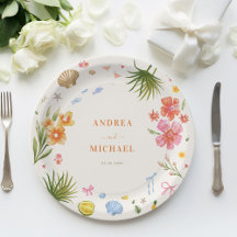 Coquette Tropical Seasheles Boda de árbol de palma