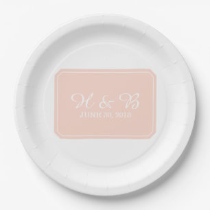 Plato De Papel Coral Simply Elegant Wedding