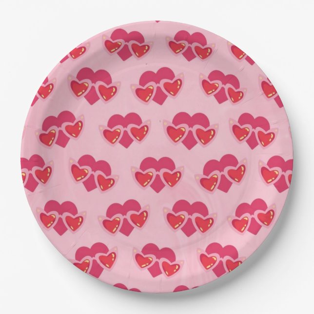 Plato De Papel Corazón (Anverso)