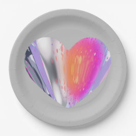 Plato De Papel Corazón de misterio