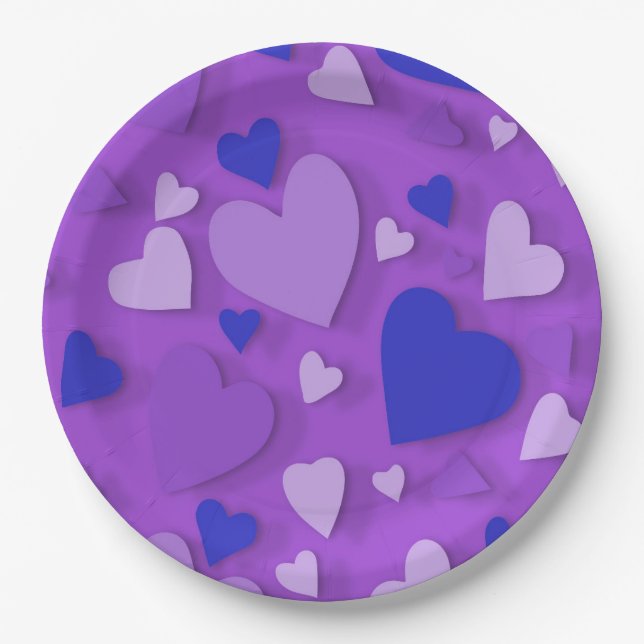 Plato De Papel Corazón de papel decorativo 9 (Anverso)