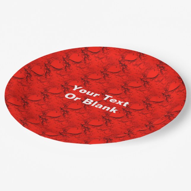 Plato De Papel Corazones sensibles (Angular)