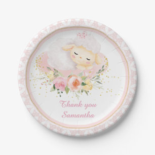 Plato De Papel Cordero Personalizado