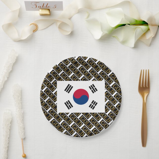PLATO DE PAPEL COREA DEL SUR (Boda)