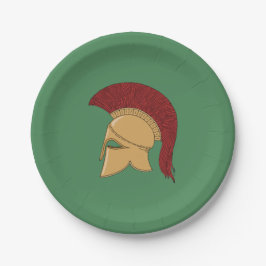 Plato De Papel Corinthian Helmet