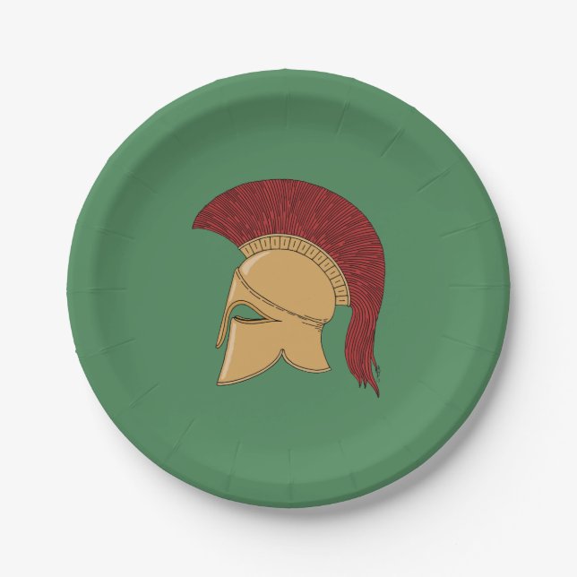 Plato De Papel Corinthian Helmet (Anverso)